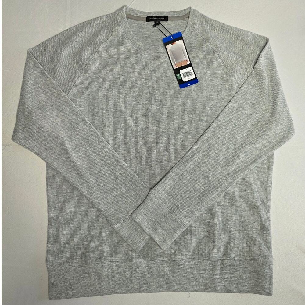 Banana Republic ribbed raglan crewneck pullover sweater NWT Size L